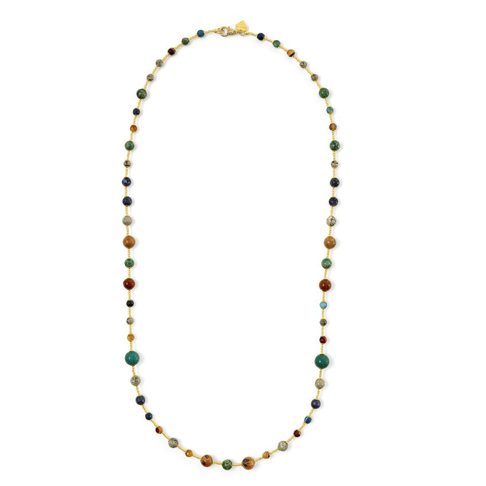 Collana multiperle multicolore - Gioielli - Collane - di Gemini Jewels