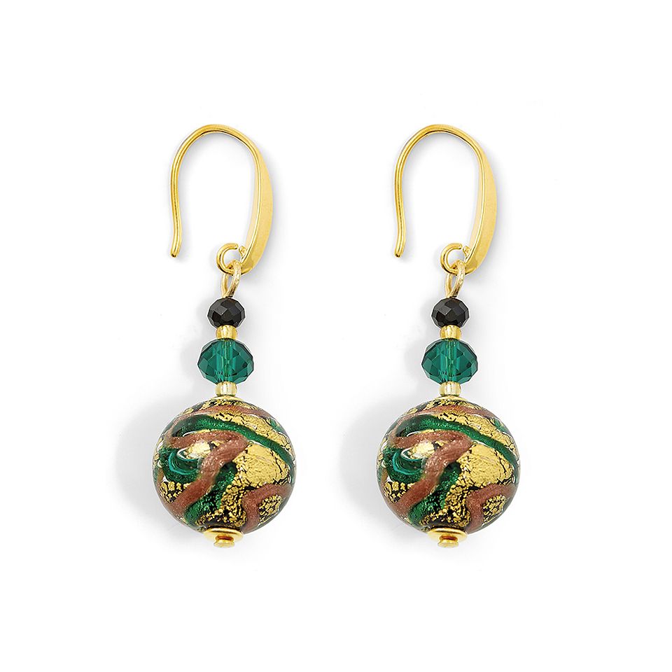 Orecchini rotondi murrina - Venturini Souvenirs - Vetro di Murano e