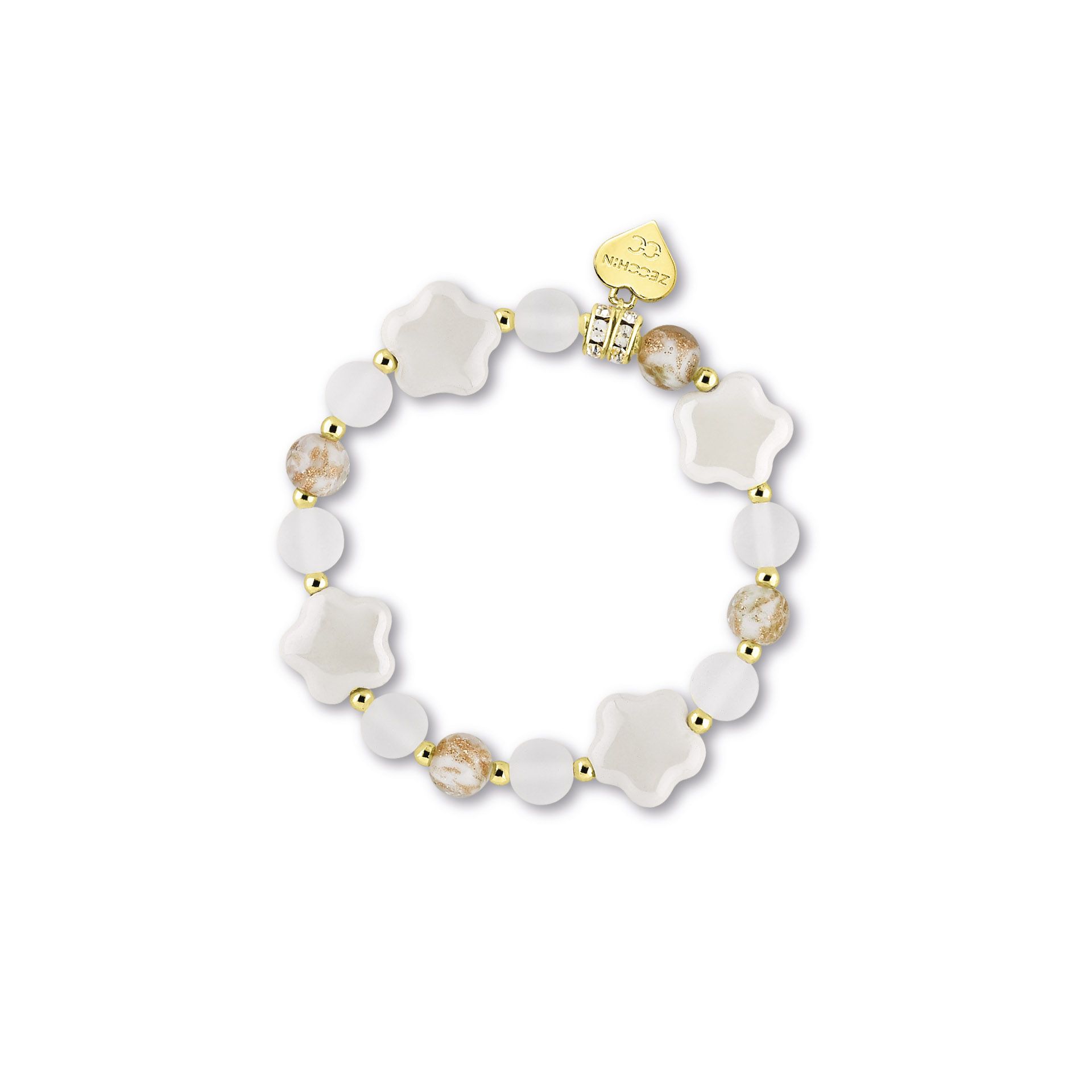 BRACCIALE ELASTICO SMALTATO CON PERLE - SW2388E933